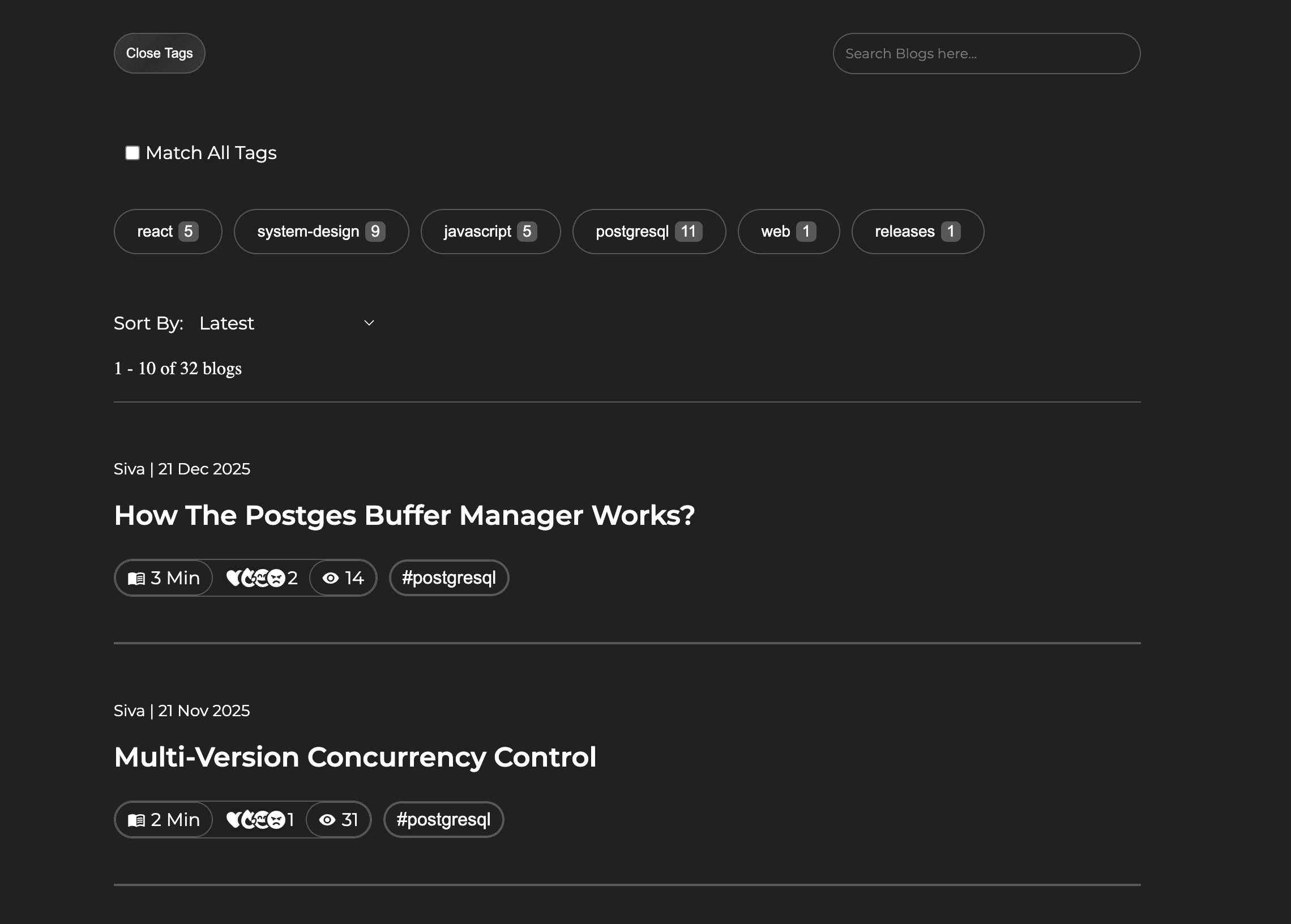 Blog Page (Older) preview