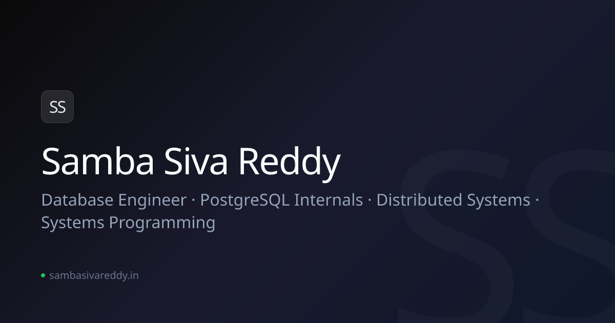 Samba Siva Reddy - Software Engineer